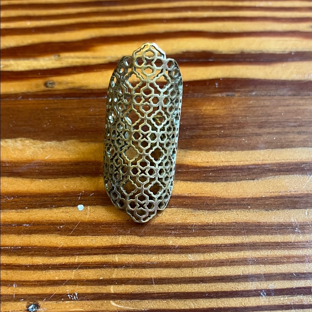 Kendra Scott Gold Filigree Ring